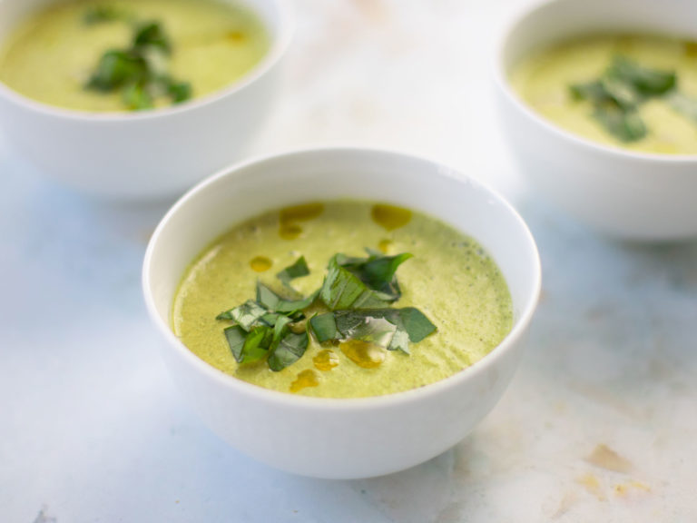 Creamy Carrot Green Soup Recipe